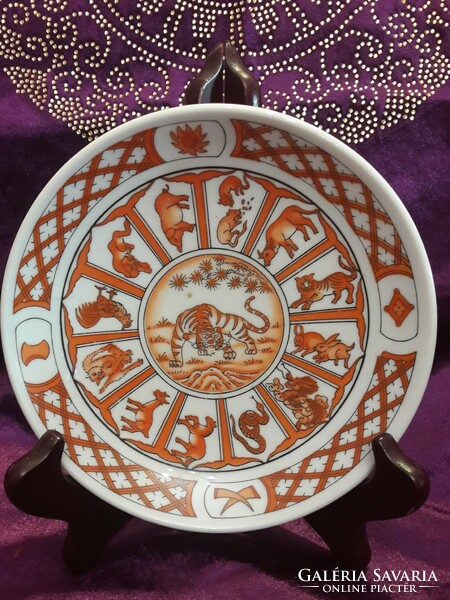 Chinese horoscope porcelain wall plate (l3212)