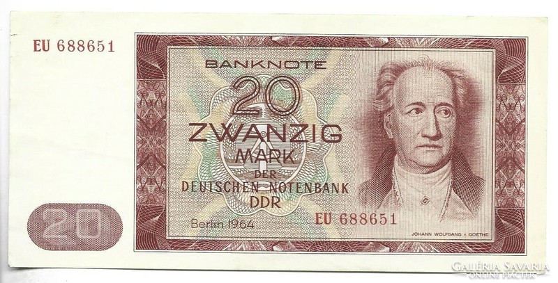 20 márka 1964 Németország NDK 2.