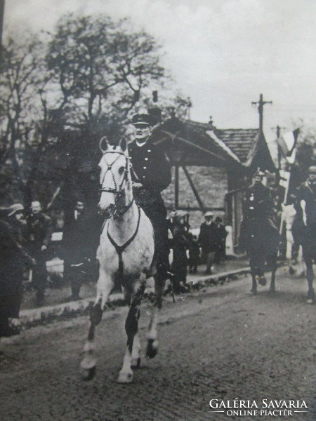 1939 Liberation of Felvidék entry of Komárom Governor Miklós Horthy period original photo sheet image