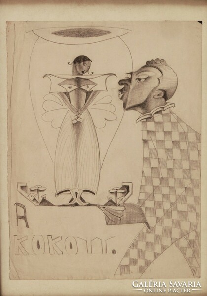 Gyenes putty art deco drawing