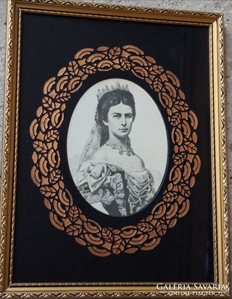 Fk/362 - sisi portrait - lithography - wall decoration