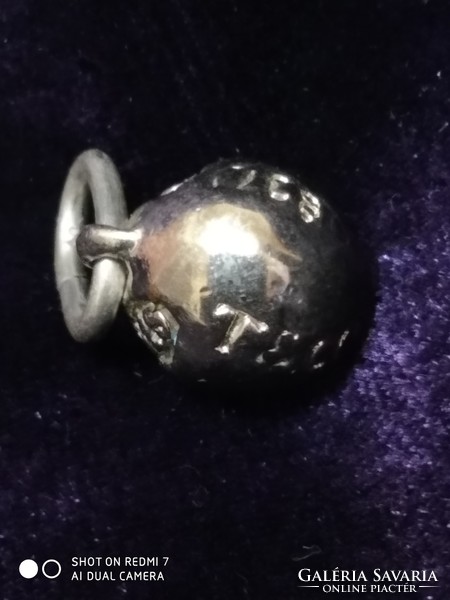 Ezüst (925) Tiffany gömbmedál.