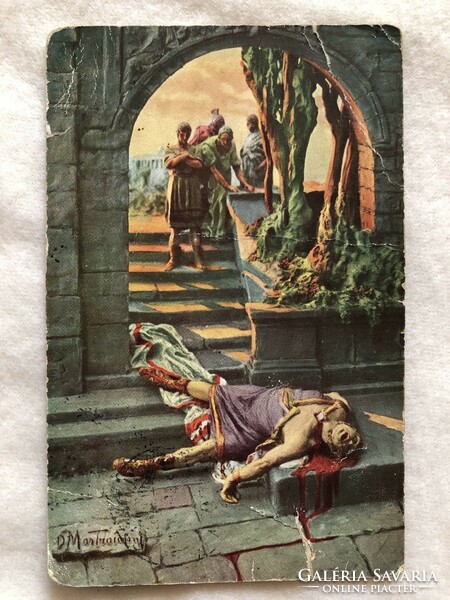 Antik  Quo Vadis   képeslap - 1914               -2.