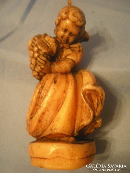 N1 antique charming statue-shaped artist resin wax candle rarity 13 cm for sale, just like a statue