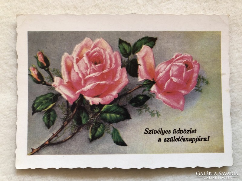 Floral postcard -2.
