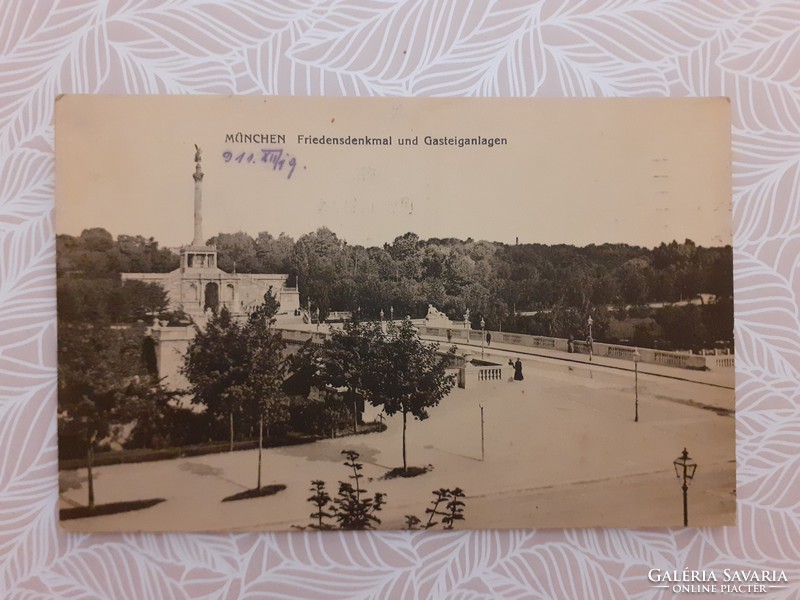 Old postcard 1911 Munich photo postcard