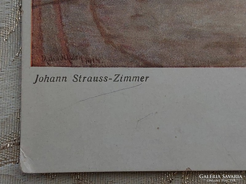 Régi képeslap Wiener Kunst művészeti levelezőlap