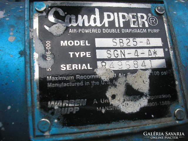 E M1 -M17  Régi Usa Sand Piper  speciális működő szivattyú felújítva eladó  töredék áron