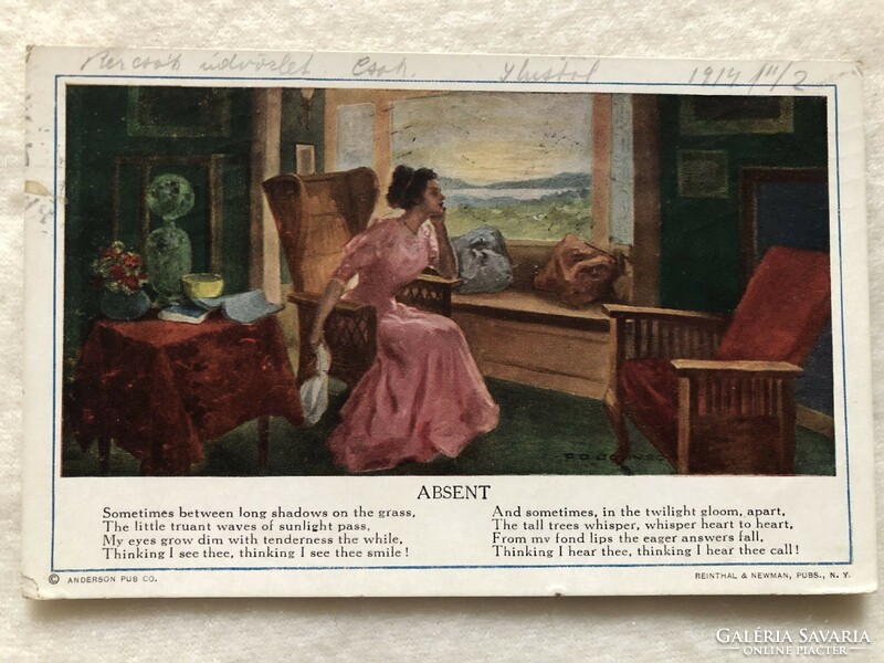 Antik képeslap - 1914                             -2.
