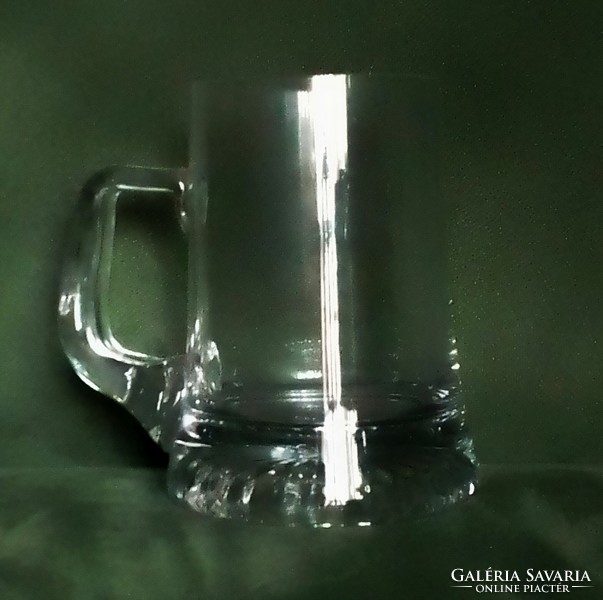 Beautifully shaped beer glass pitcher krigli with a handle 4 dl