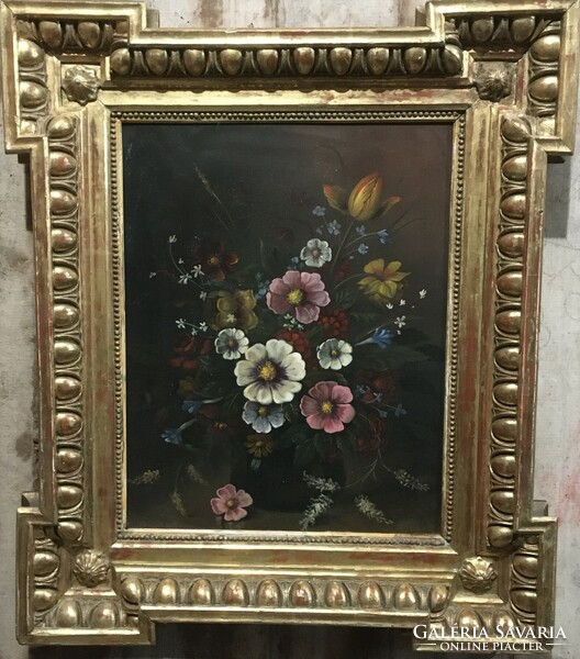 Xvii.—Xviii.Sz.I renaissance frame with matching painting!!!! 63X59 cm!!!