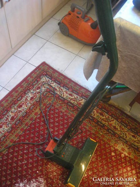 N13 retro professional vorwerk carpets working dusting machine for cleaning 4 rubber roller machines from a holiday home
