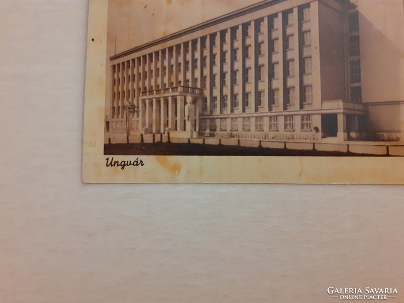 Régi képeslap 1943 Ungvár volt országház fotó levelezőlap