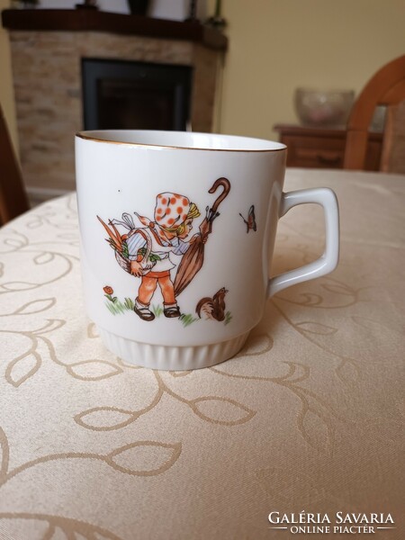 Zsolnay children's mug with a fairy tale pattern