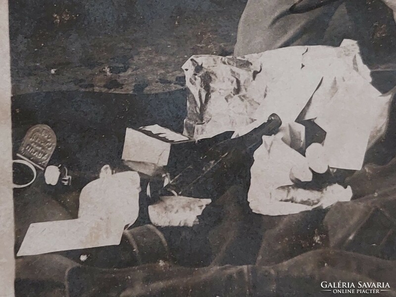 Régi katona fénykép 1915 február fotó levelezőlap