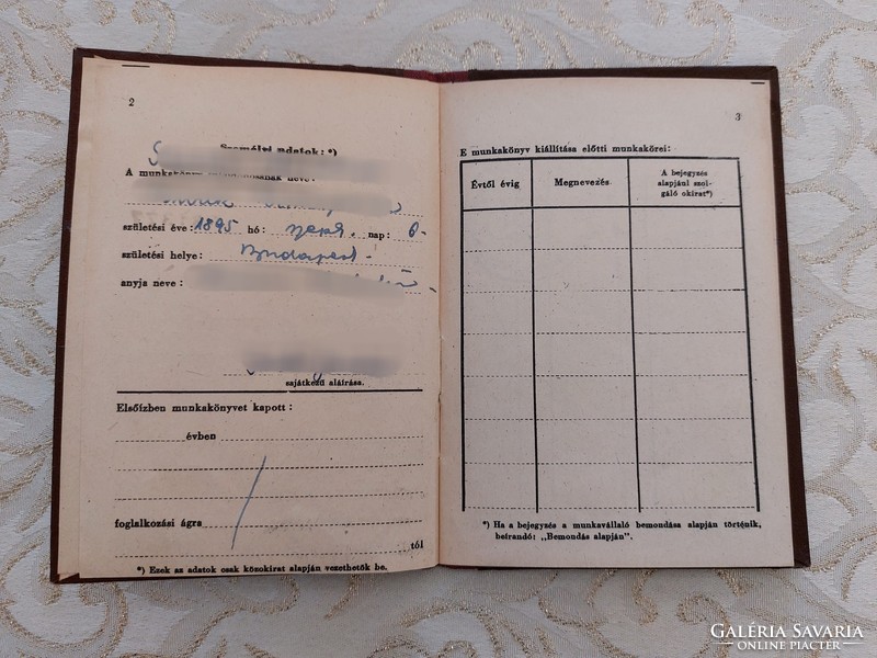 Old socialist document 1952 workbook