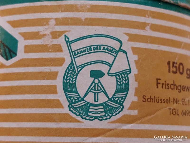 Régi karácsonyi mézeskalácsos doboz 1971 német retro papírdoboz