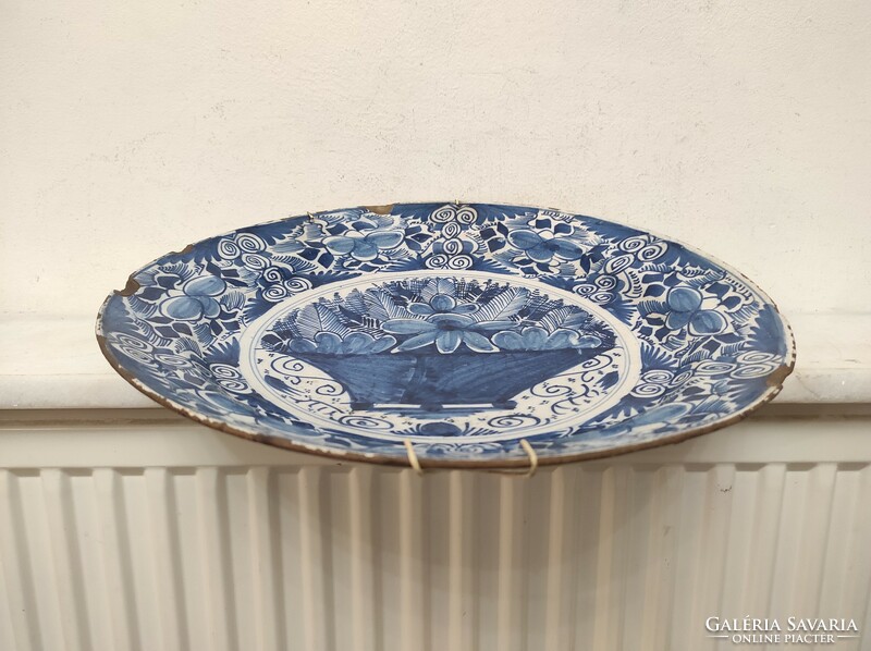 Antique Delft plate xviii. 111th century with Delft period tiling