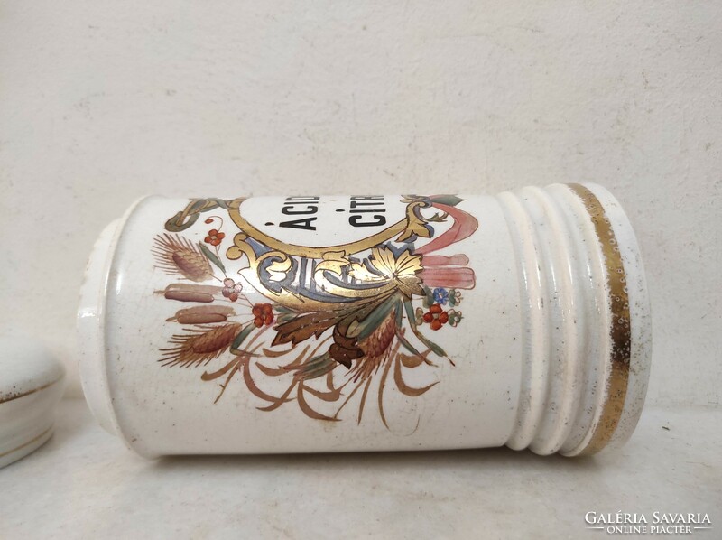 Antik patika gyógyszertár patika tégely gyógyszer orvosi eszköz 18. század sérült 187