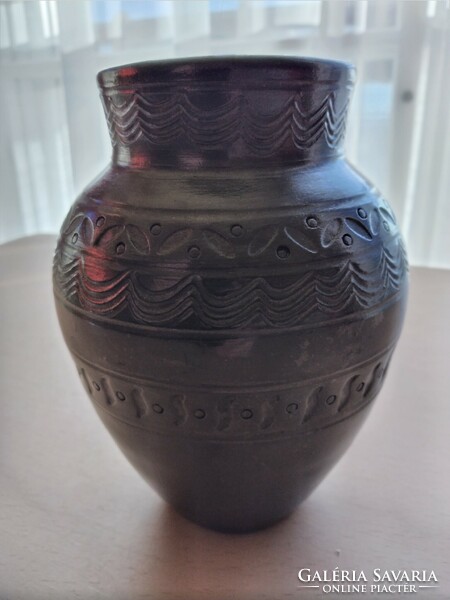 Black ceramic vase from Mohács