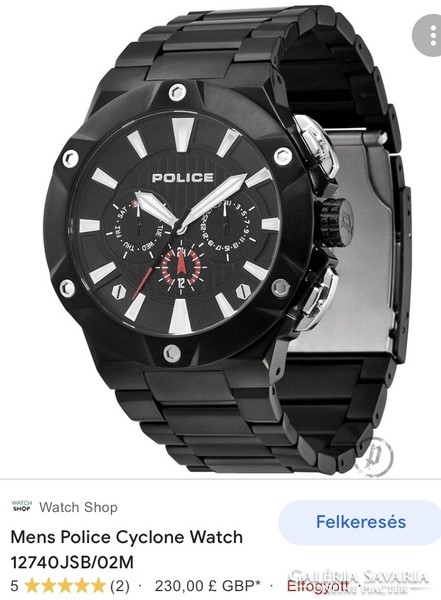 Black police men's watch for sale!