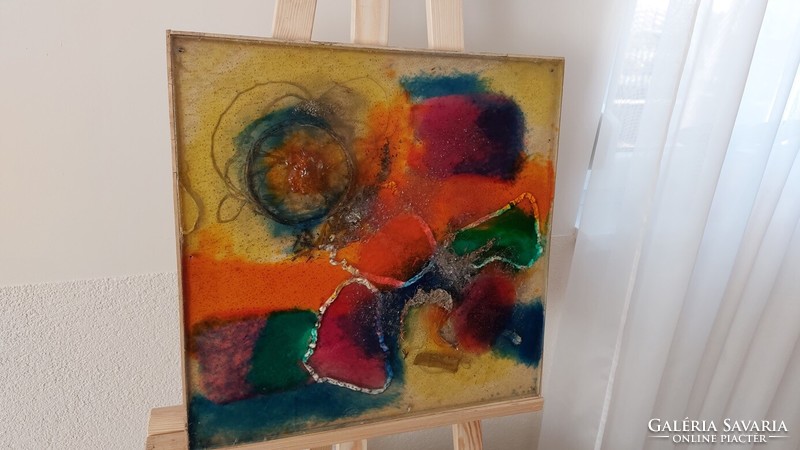 (K) abstract painting ? 45X45 cm