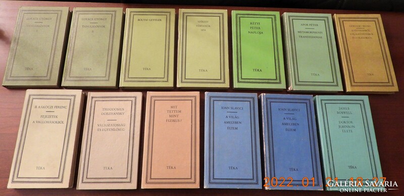 TÉKA sorozat (Kriterion), 21 kötete