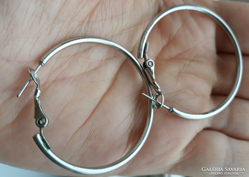 Metal hoop earrings - diam. 4 Cm