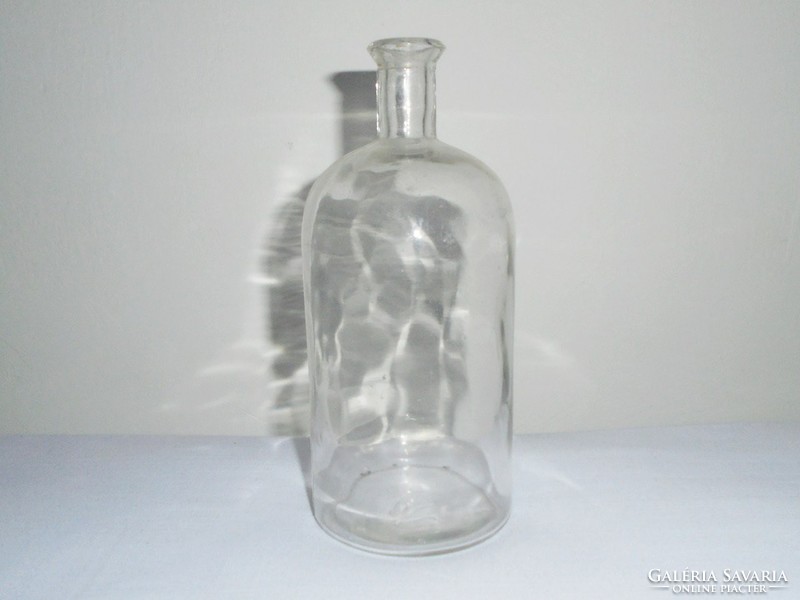Antique glass bottle - pharmacy medicine - 500 ml