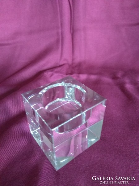 Lead crystal candle holder or candle holder