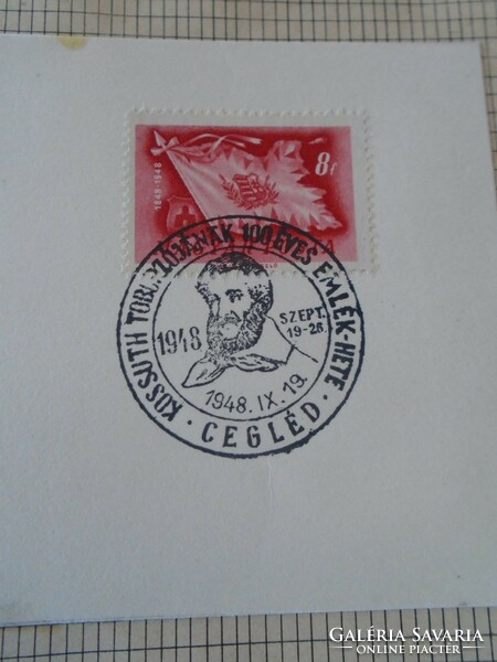 Za414.71 Occasional stamp - Cegléd freedom struggle - 100th anniversary week of the Kossuth recruiter - 1948