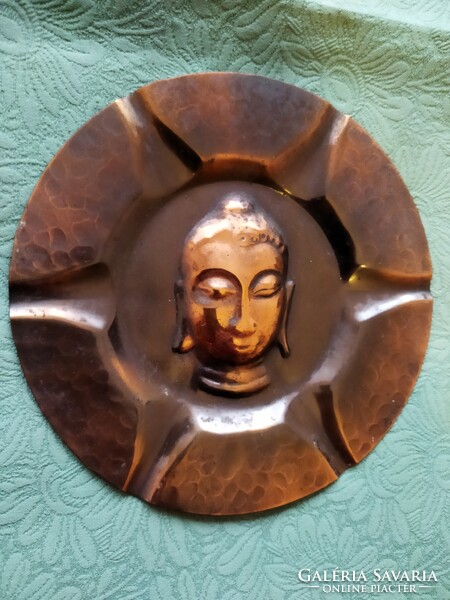 Buddha head copper wall decoration