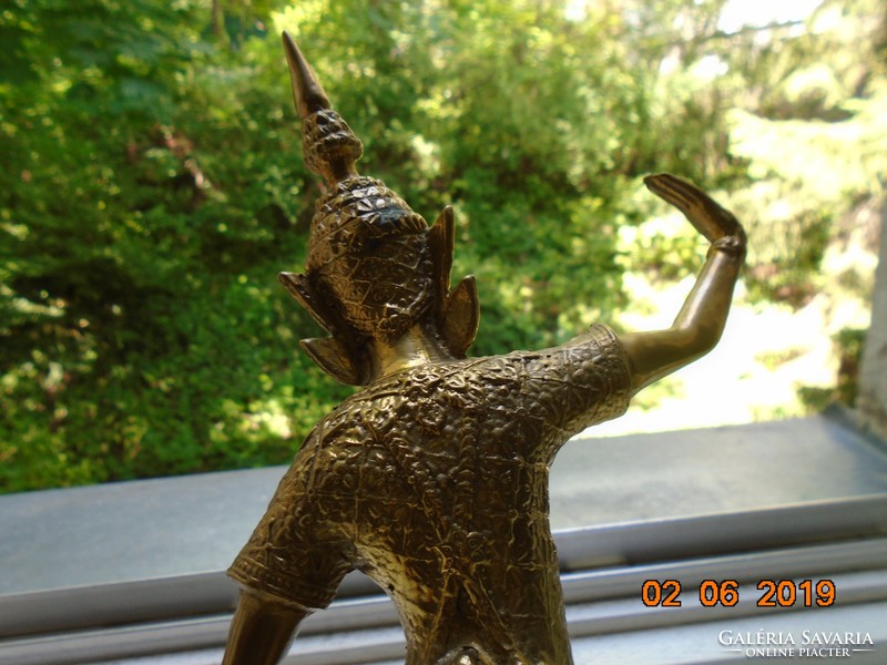 Teppanom Buddhist temple guardian angel gilded bronze statue 30 cm