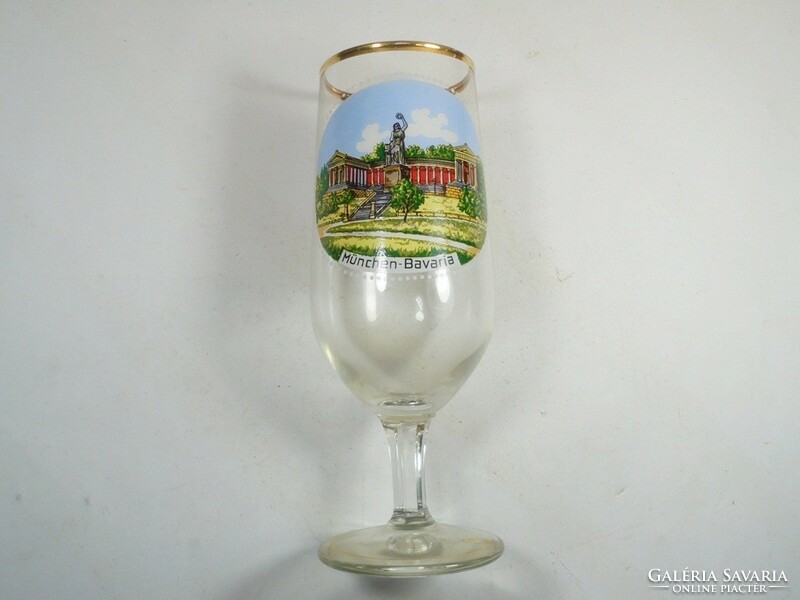 Old retro -Munich-Bavaria- beer beer glass glass - memory, souvenir tourist souvenir 0.25 l