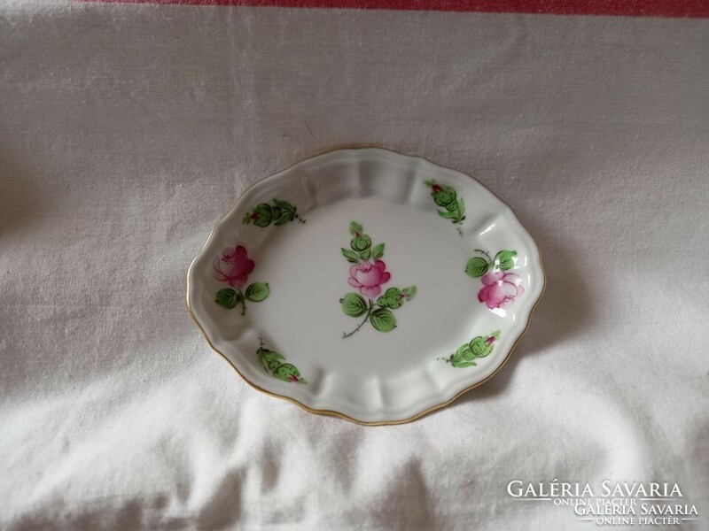 Herend oval rose pattern bowl