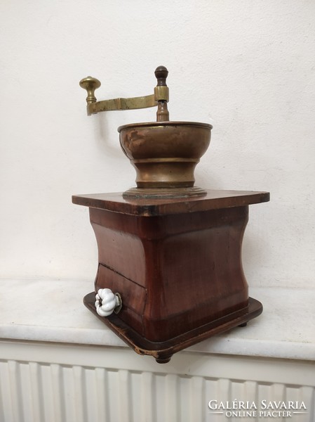 Antique Biedermeier coffee grinder large wooden coffee grinder kitchen tool 150 6487