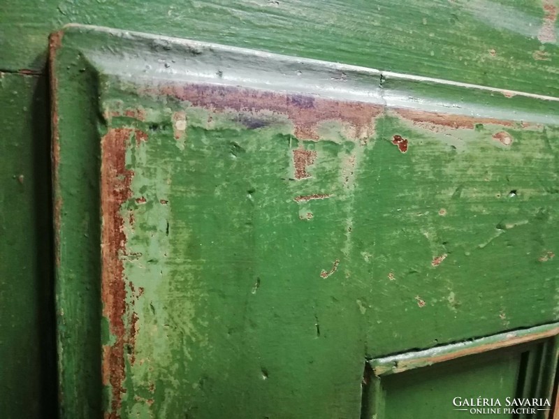 Jégszekrény, patinás kopottas régi hűtő 1910-20-as évekből, réz kiegészítőkkel, felújítva, kezelve