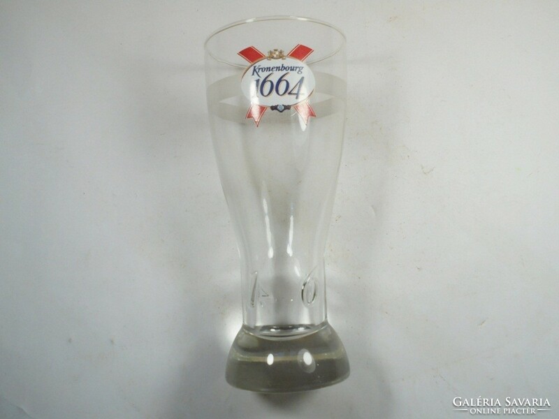 Old retro -kronenbourg 1664- beer beer glass glass- 0.25 l