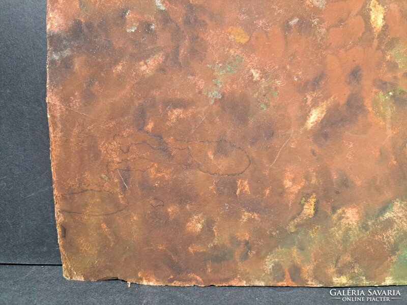 Kapicz Margit: Erdei táj patakkal (75x58 cm pasztell) nagyméretű tájkép