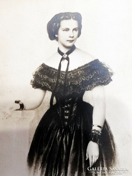Erzsébet osztrák császárné antik fotó képeslap     54.