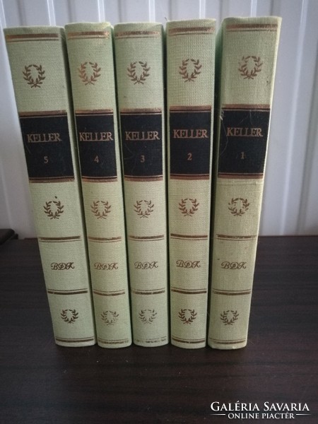 Kellers Werke 1-5  kötetben