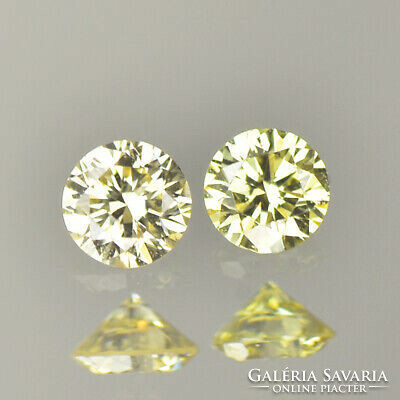Valódi bevizsgált természetes sárga gyémántok 0,03 ct Afrikából!