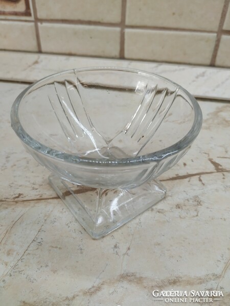 Glass compote plate, bowl for sale!