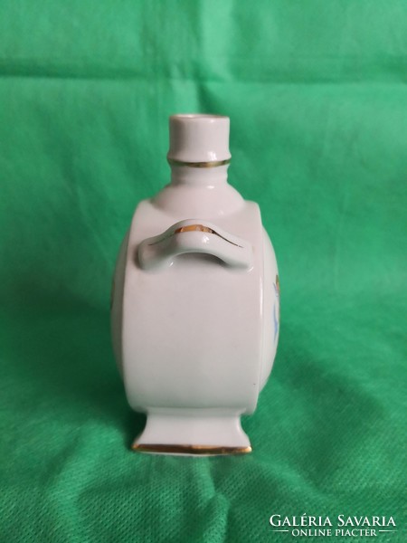 Antique drasche porcelain water bottle, couple in love, different pictures on both sides!