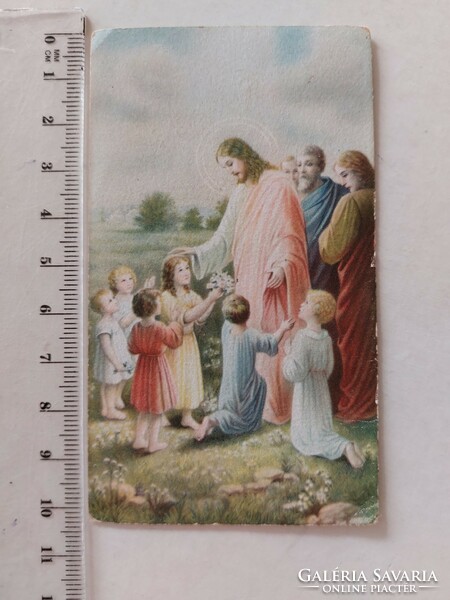 Old mini holy image of Jesus children