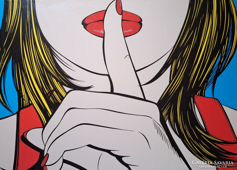Ssshhh - ikea poster from 1999 by Deborah Azzopardi - modern image, vintage home decoration