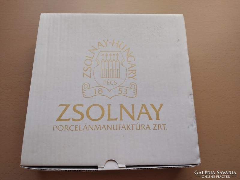 Nem használt Zsolnay pompaodur falióra eredeti dobozában