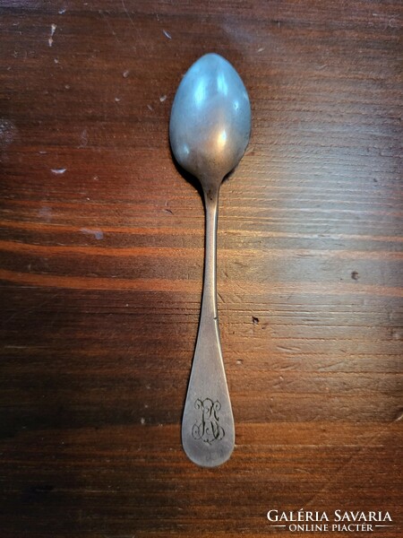 1 darab ezüst Dianás jelzésű kávés, mokkás kanál, 11 cm