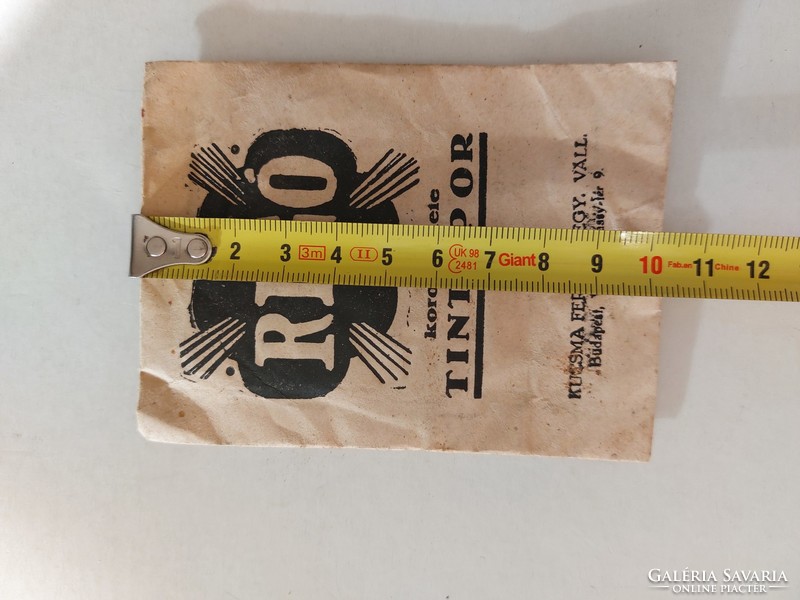 Old thrush ink powder unopened shoe ink paper bag packaging
