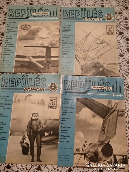 4 db Repülés magazin a 70-es évekből, Alkudható